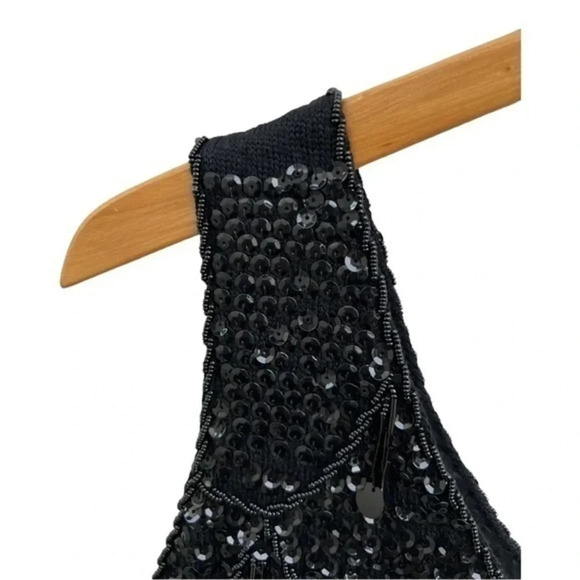Vintage Gia Nimmo Designs for Joyce Wool Sleeveless Sequined Sweater‎ Size 10 - Picture 4 of 11